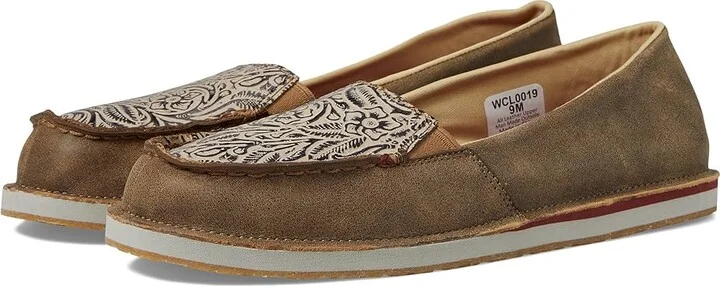 Twisted X WCL0019 - Slip-On Loafer Women's Shoes Bomber/Light Taupe : 6.5 M, Leather