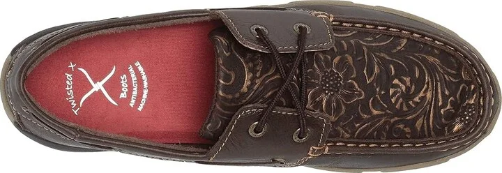 Twisted X WDM0070 Women's Shoes Brown/Embossed Flower : 5.5 M, Leather - Image 3