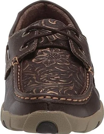Twisted X WDM0070 Women's Shoes Brown/Embossed Flower : 5.5 M, Leather - Image 6