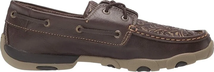 Twisted X WDM0070 Women's Shoes Brown/Embossed Flower : 5.5 M, Leather - Image 8