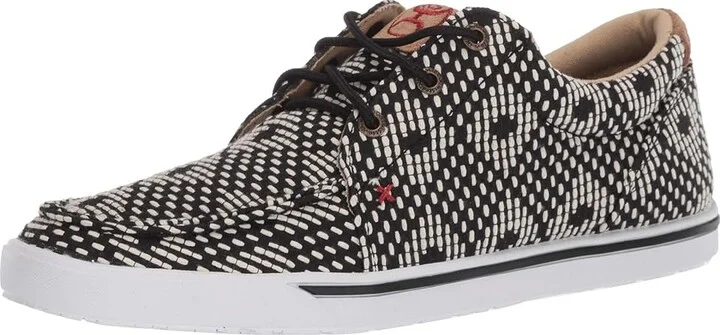 Twisted X WHYC017 Women's Shoes Black/White : 8 M, Canvas - Image 2