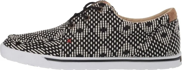 Twisted X WHYC017 Women's Shoes Black/White : 8 M, Canvas - Image 7