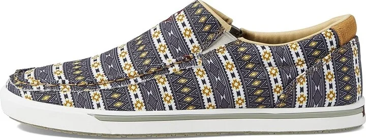 Twisted X WHYC024 Women's Moccasin Shoes Black/Yellow : 9.5 M, Leather/Textile - Image 6