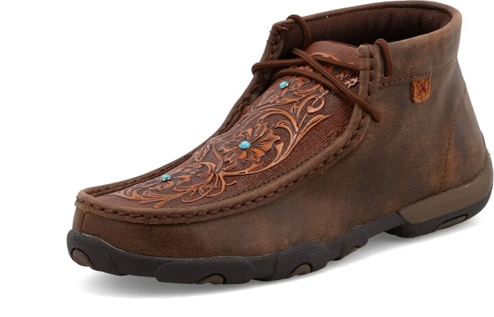 Brown & Tooled Flower