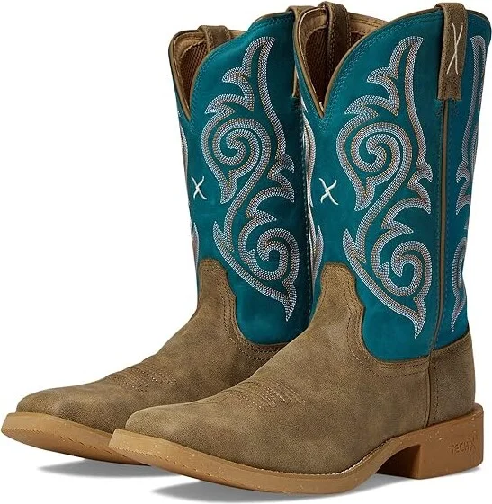 Twisted X WXTR001 Cowboy Women's Boots Bomber/Stormy Blue : 8 B - Medium, Leather