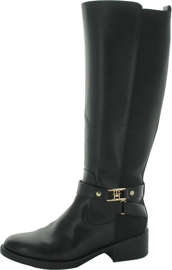 TWIYLA Womens Zipper Manmade Knee-High Boots