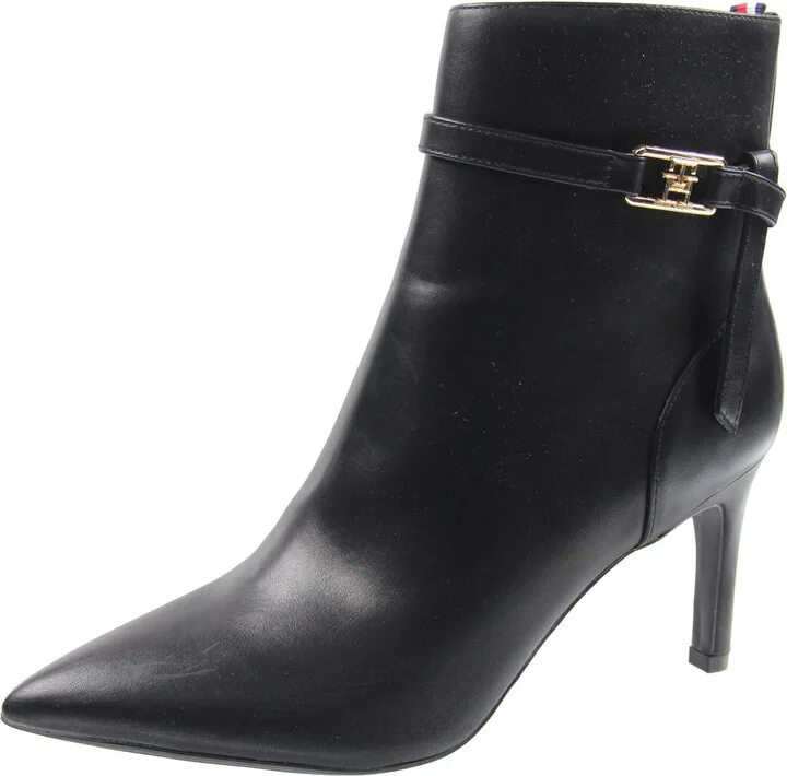 TWJORINE Womens Logo Manmade Ankle Boots