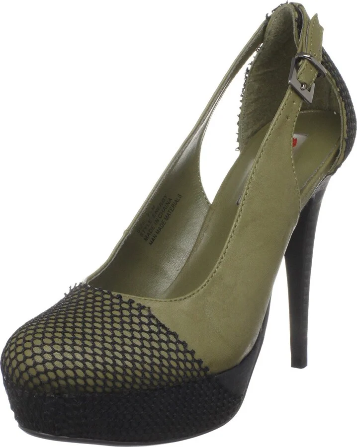 Olive Leather/Black Mesh