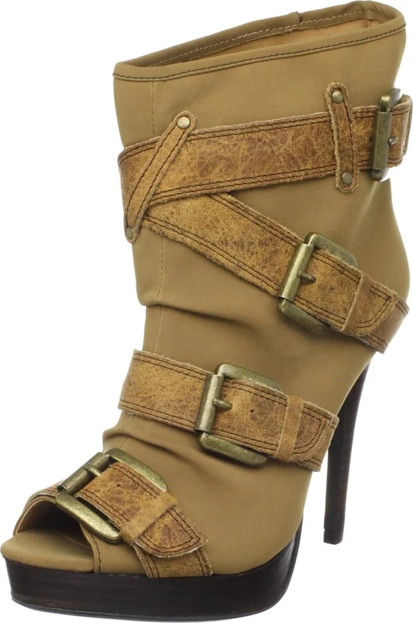 Tan Fabric/Leather