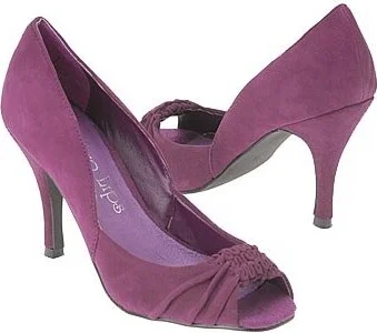 Two Lips Women's Maia Peep Toe Pump