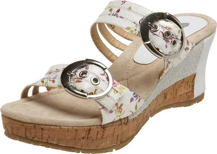 Two Lips Women's Peach Platform Wedge