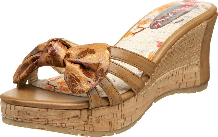 Two Lips Women's Plum Wedge Slide