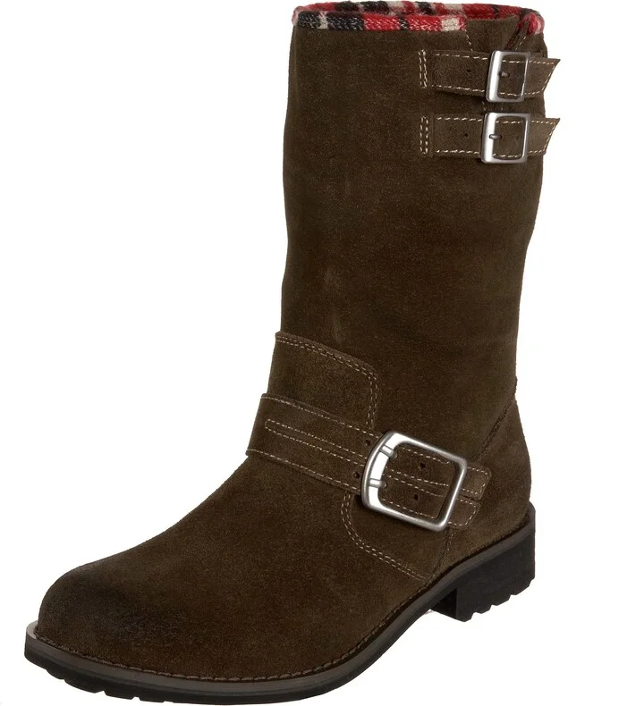 Khaki Ruff Out Leather