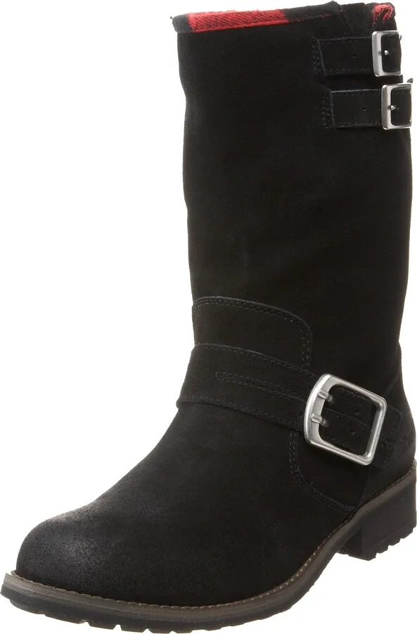 Black Ruff Out Leather