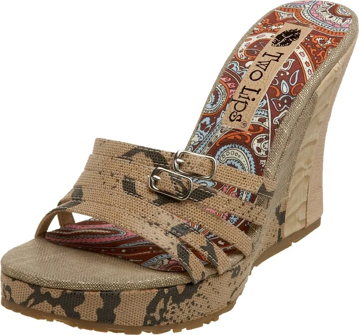 Two Lips Women's Shortcake Wedge Slide