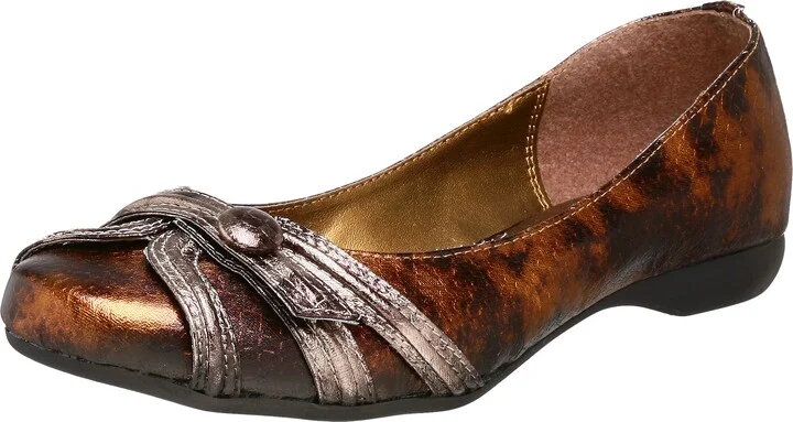 Two Lips Women's Too Imagine Snake Print Flat