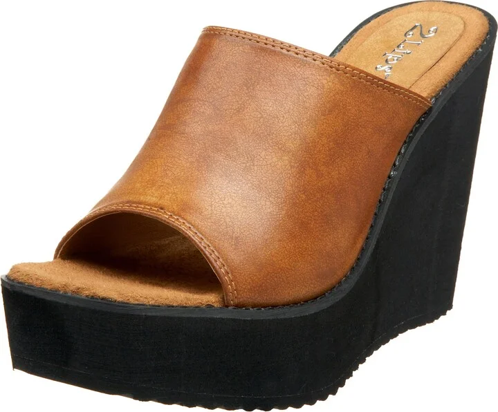 Two Lips Women's Too Slide Platform Eva Wedge Slide