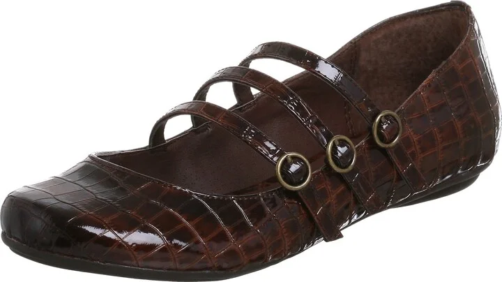 Two Lips Women's Too Sweet 3 Strap Mary Jane Flat