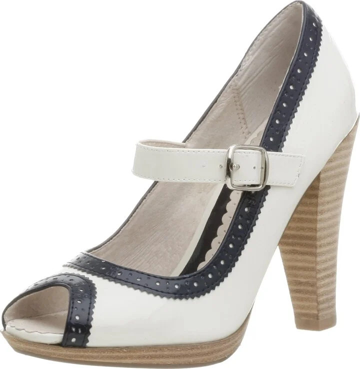 Two Lips Women's Trinity Peep Toe Pump