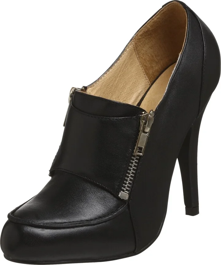 Two Lips Women's Unzipped Side Zipper Dress Pump