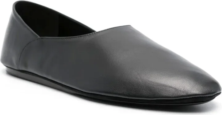 Two-Panel Leather Ballerina Flats - Image 2