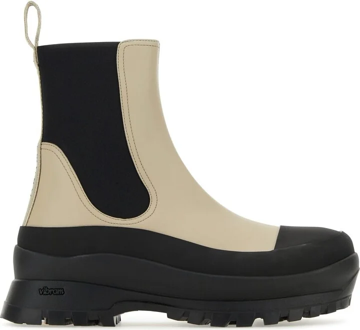 Two-tone alter mat Trace ankle boots