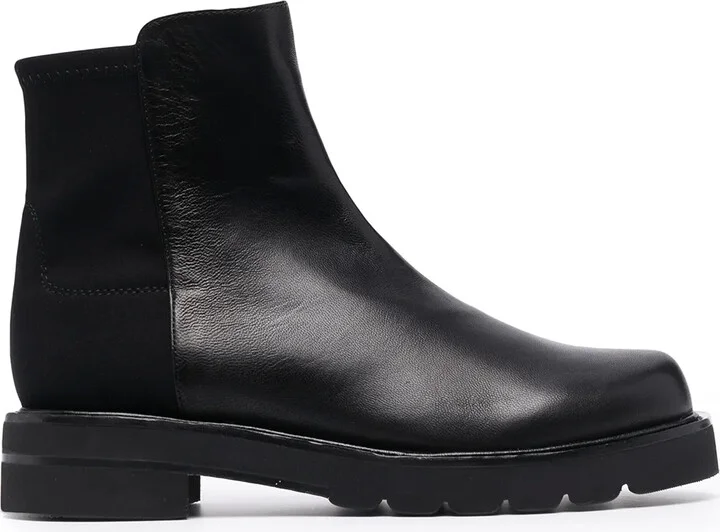 Two-Tone Ankle Boots