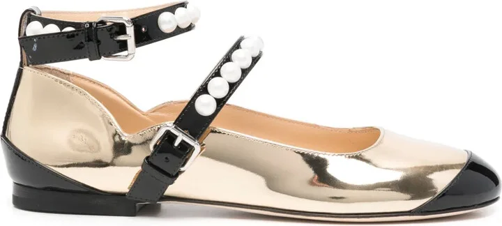 Two-Tone Ballerina Shoes