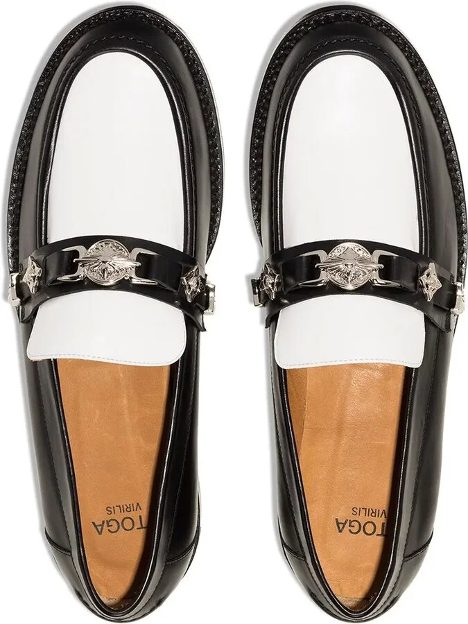 Two-Tone Buckled Loafers - Image 4