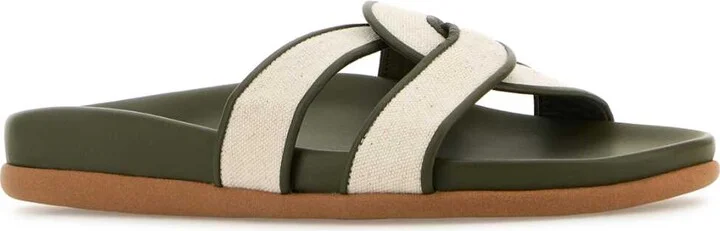 Two-tone Canvas Desmos Slippers - Image 2
