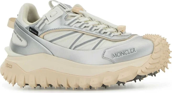 Two-tone Fabric And Leather Trailgrip Sneakers - Image 2