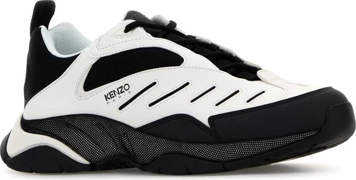 Two-tone Fabric And Synthetic Leather Kenzo X-trainer Sneakers - Image 2