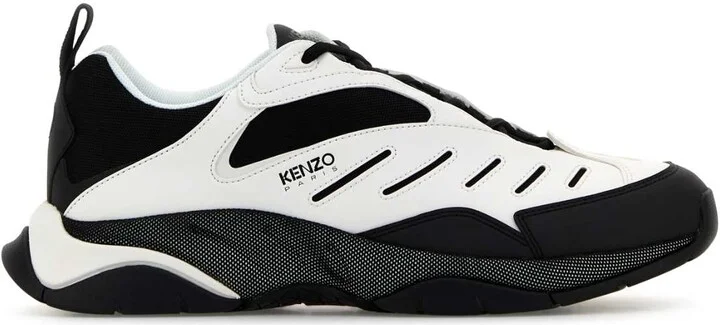 Two-tone Fabric And Synthetic Leather Kenzo X-trainer Sneakers