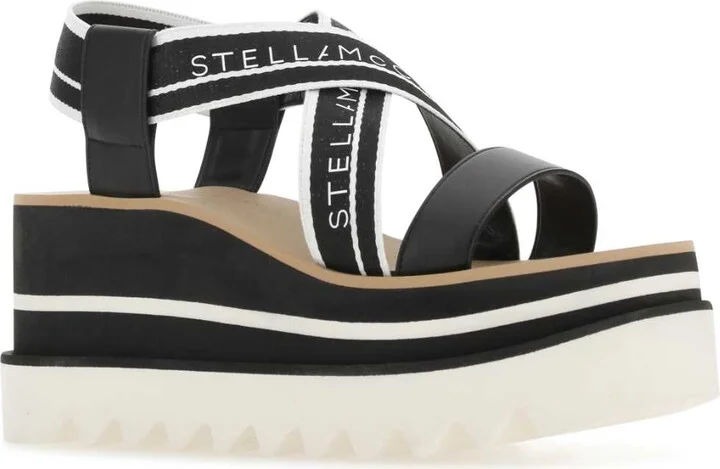 Two-tone Fabric Sneak Elyse Sandals - Image 2