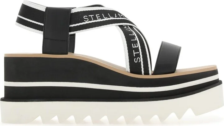 Two-tone fabric Sneak Elyse sandals