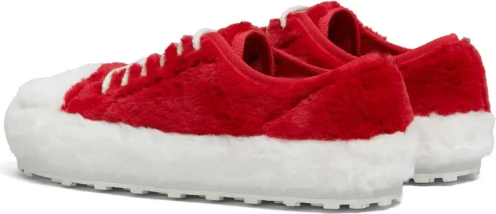 Two-Tone Faux-Fur Sneakers - Image 3