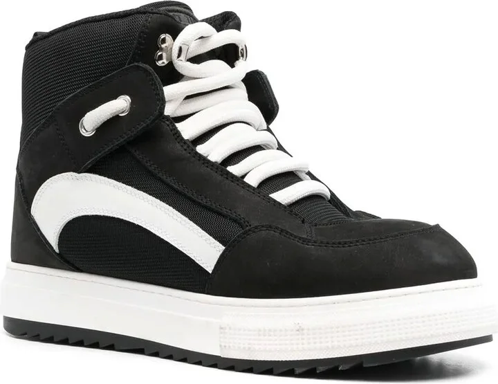 Two-Tone High-Top Sneakers - Image 2