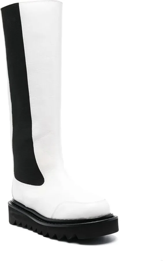Two-Tone Knee Boots - Image 2