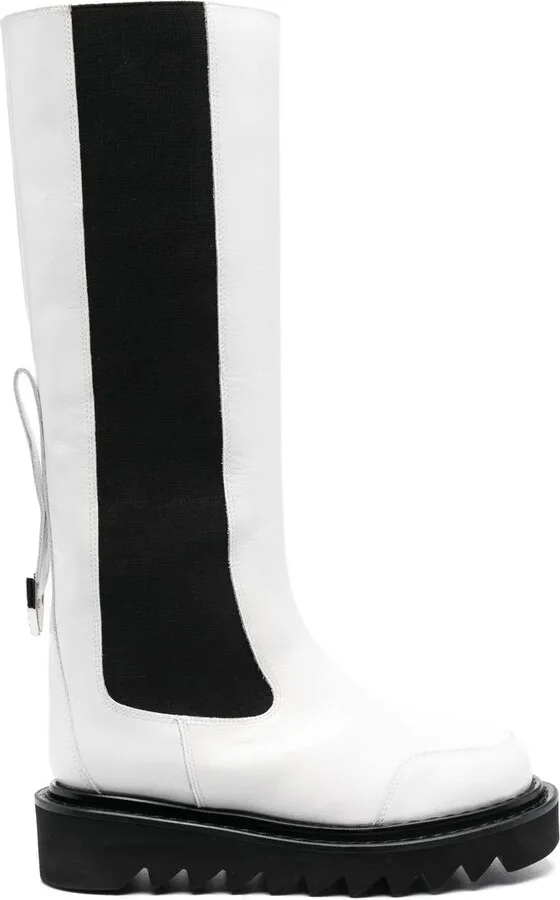 Two-Tone Knee Boots