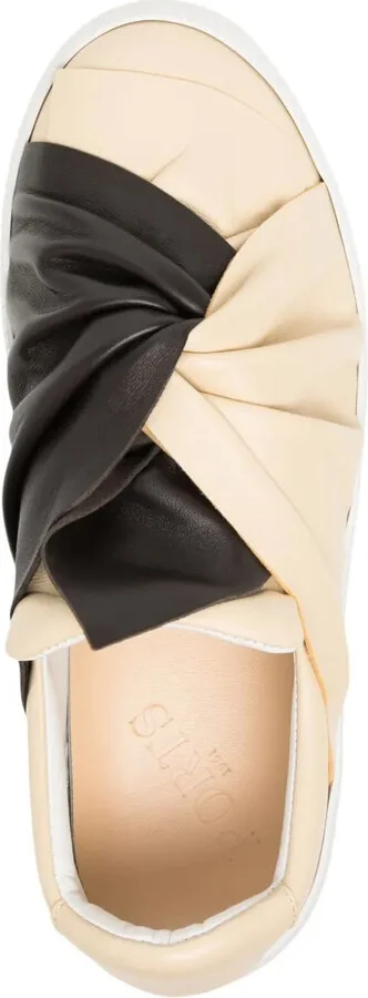 Two-Tone Knot-Detail Loafers - Image 4