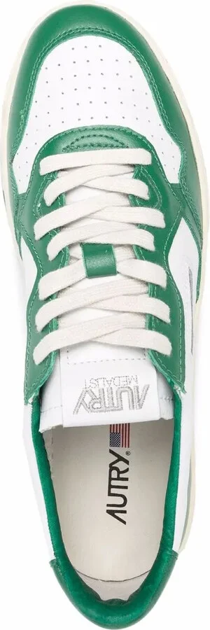 Two-Tone Lace-Up Sneakers - Image 4