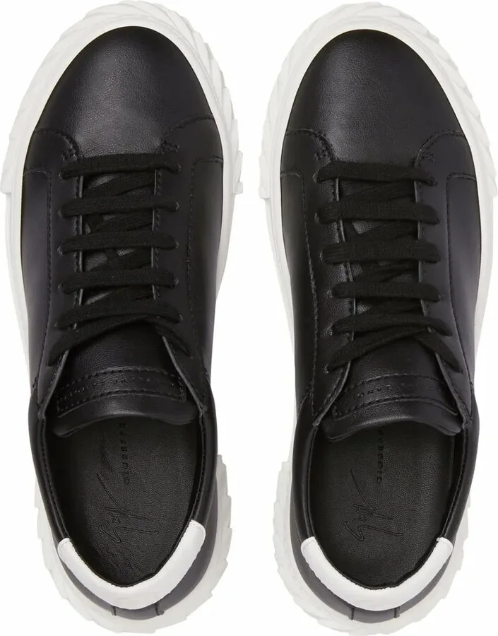 Two-Tone Lace-Up Sneakers - Image 4