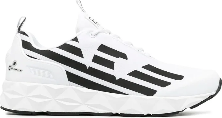 Two-Tone Lace-Up Sneakers