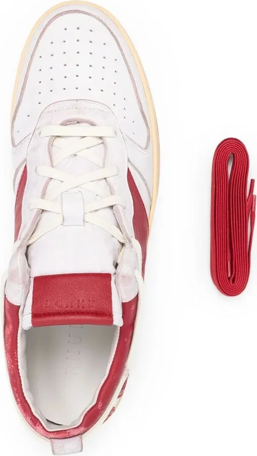 Two-Tone Lace-Up Trainers - Image 4
