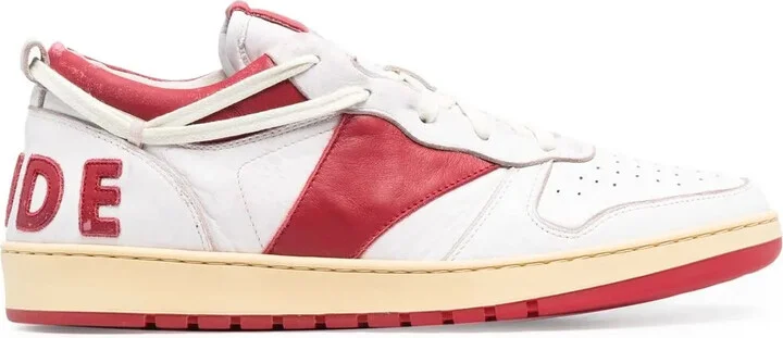 Two-Tone Lace-Up Trainers
