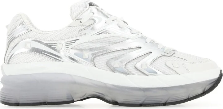 Two-tone leather and fabric Low-Top MS-2960 sneakers