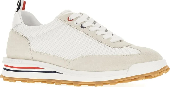 Two-tone Leather And Mesh Sneakers - Image 2