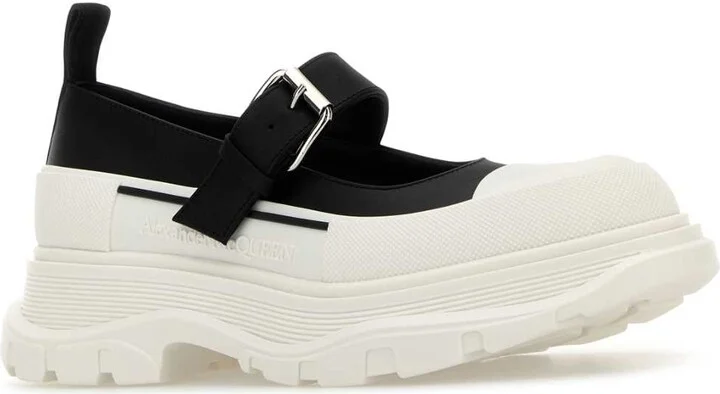 Two-tone Leather And Rubber Ballerinas - Image 2