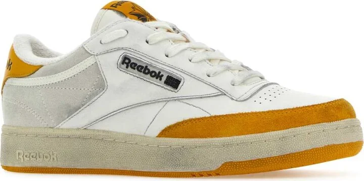 Two-tone Leather And Suede Club C Sneakers - Image 2