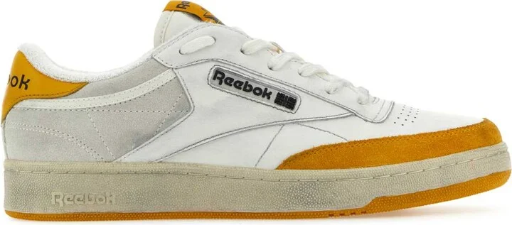 Two-tone Leather And Suede Club C Sneakers